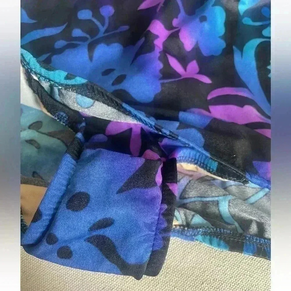 Vintage 80s 90s Maxine of Hollywood Floral One Piece Swimsuit 14 XS Vintage Size - Picture 3 of 11